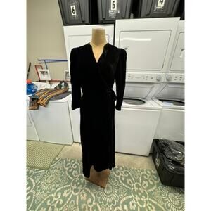 NWT!! RHODE "LAINEY" DRESS‎ ,Black,Goth,Halloween, Velvet, Wrap,